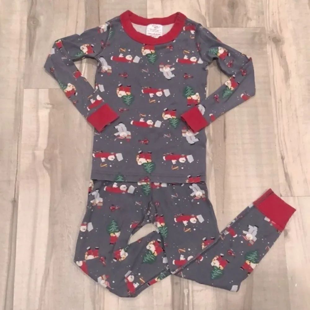 Hanna Andersson Santa Pajamas Organic Pajamas size 5 / 110
